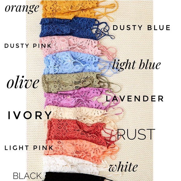 NEW! Crochet Lace Mesh Bralette, Crop Top | Black - Picture 5 of 6